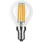   LED izzó Filament mignon E14  6,5W  kisgömb 2700K meleg fehér 806lumen Avide