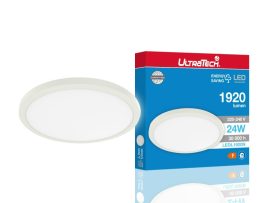 LED menyezeti lámpa lapos 24W 1920 lumen 300*17 kerek